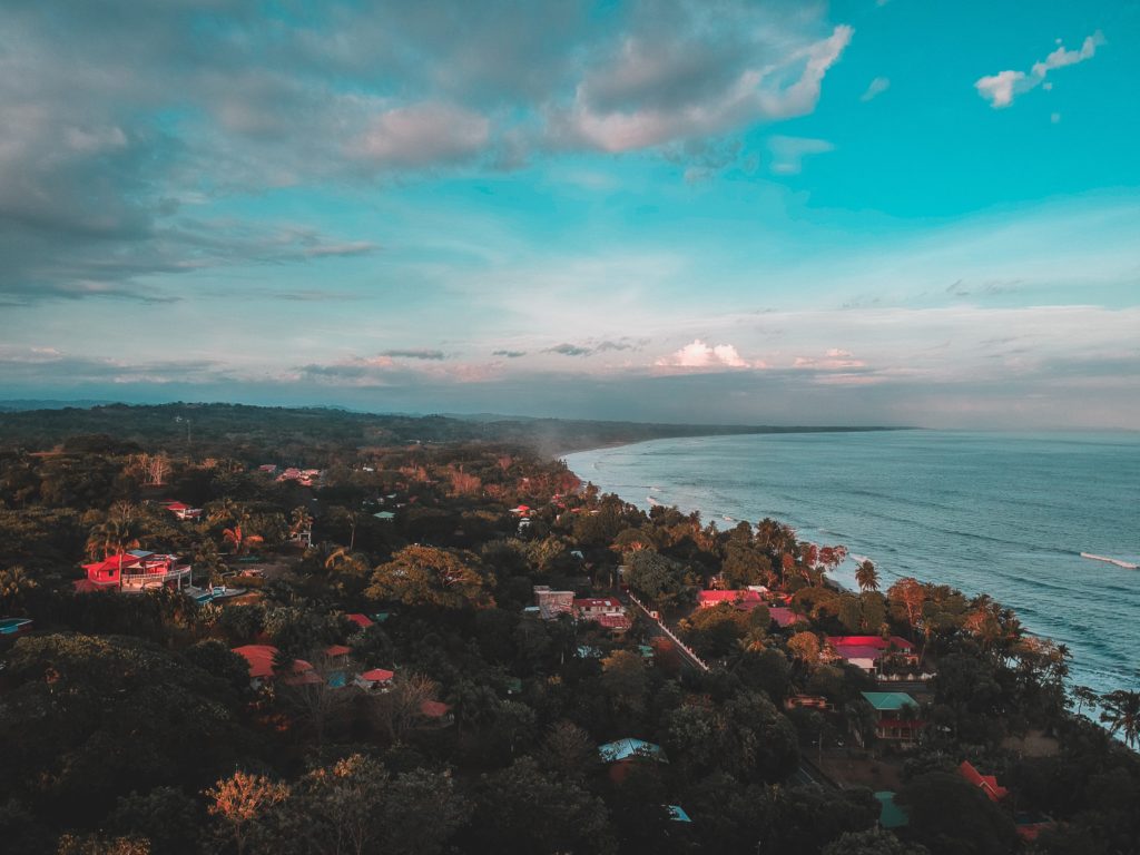drone view of Costa Rica