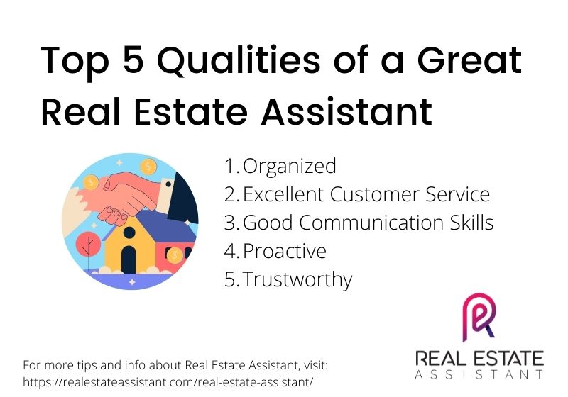  Real Estate Assistant Infographic - Top Qualities of Great Real Estate Assistants