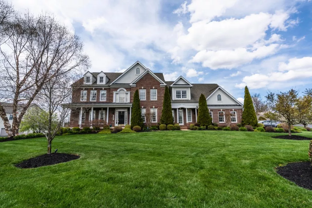 house surrounded with grass