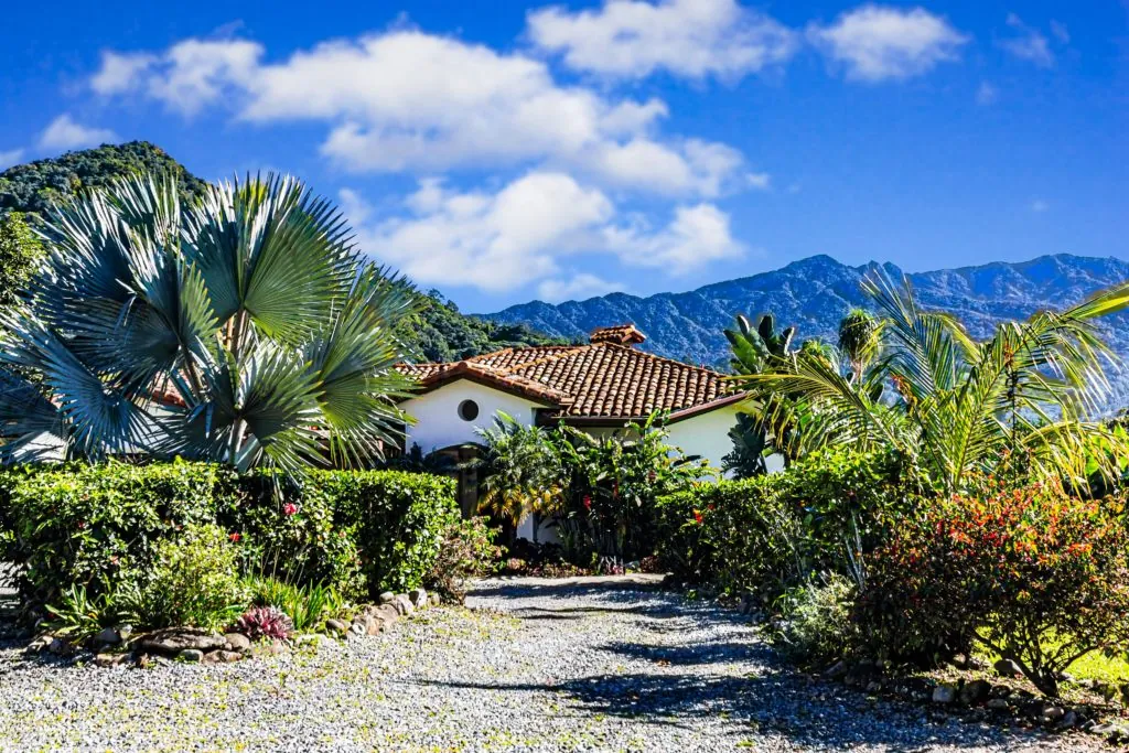 house with garden