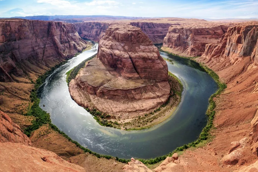 rock surrounded by water