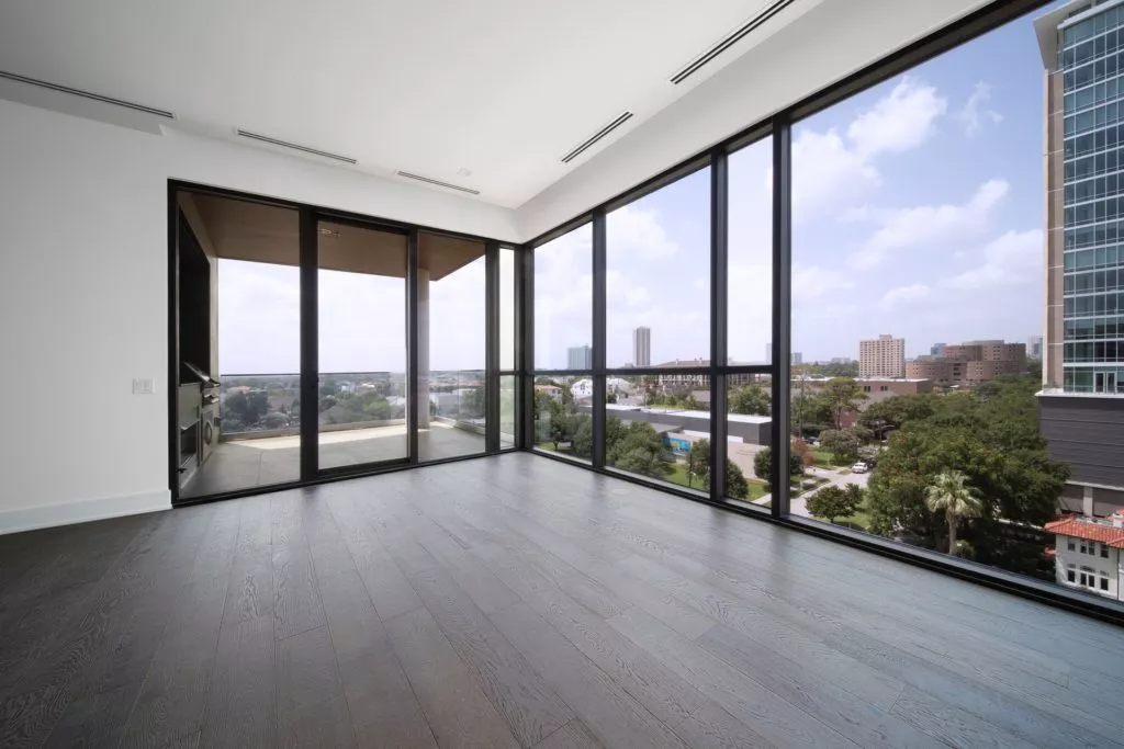 open space condominium investment overlooking town